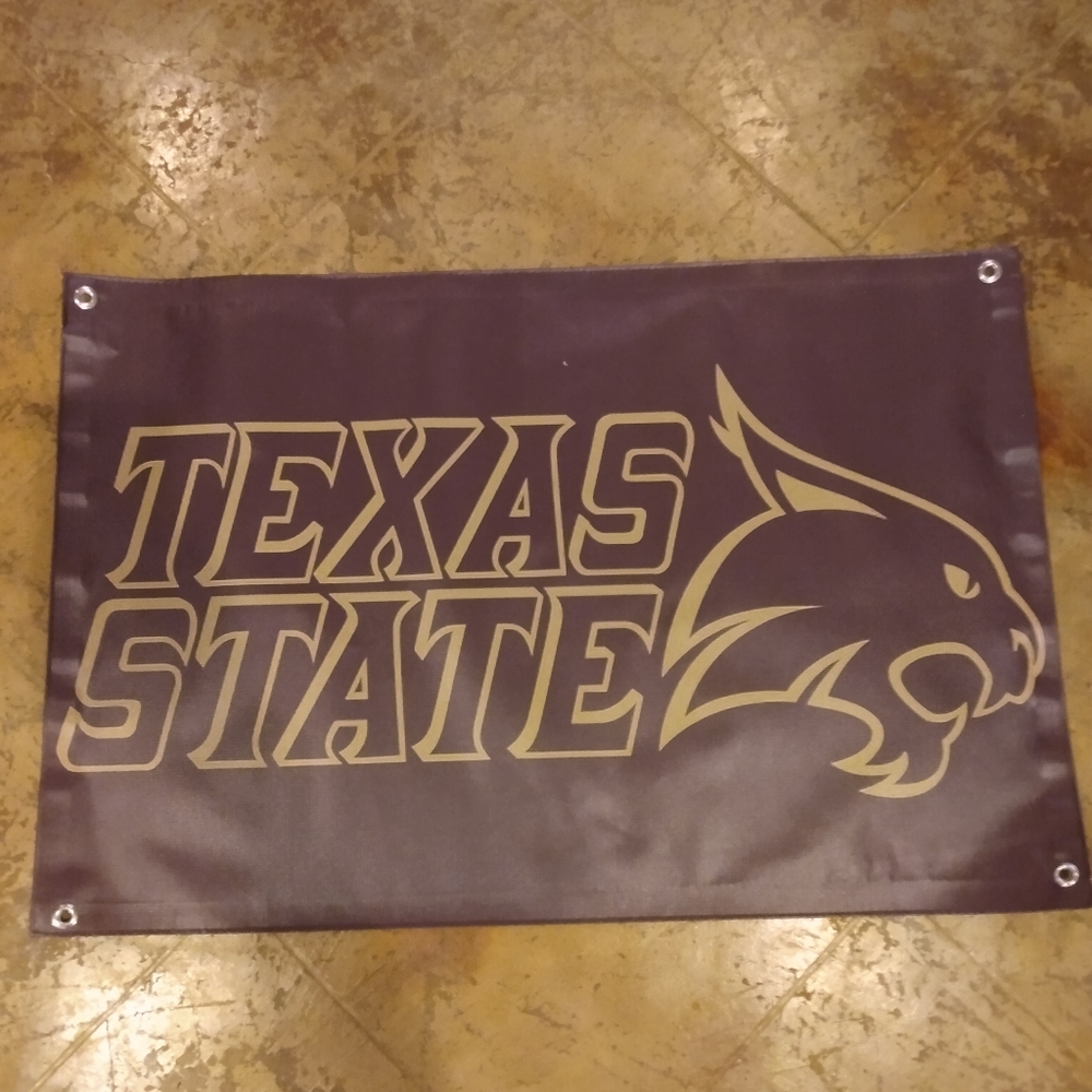 Texas State University Vinyl Banner
